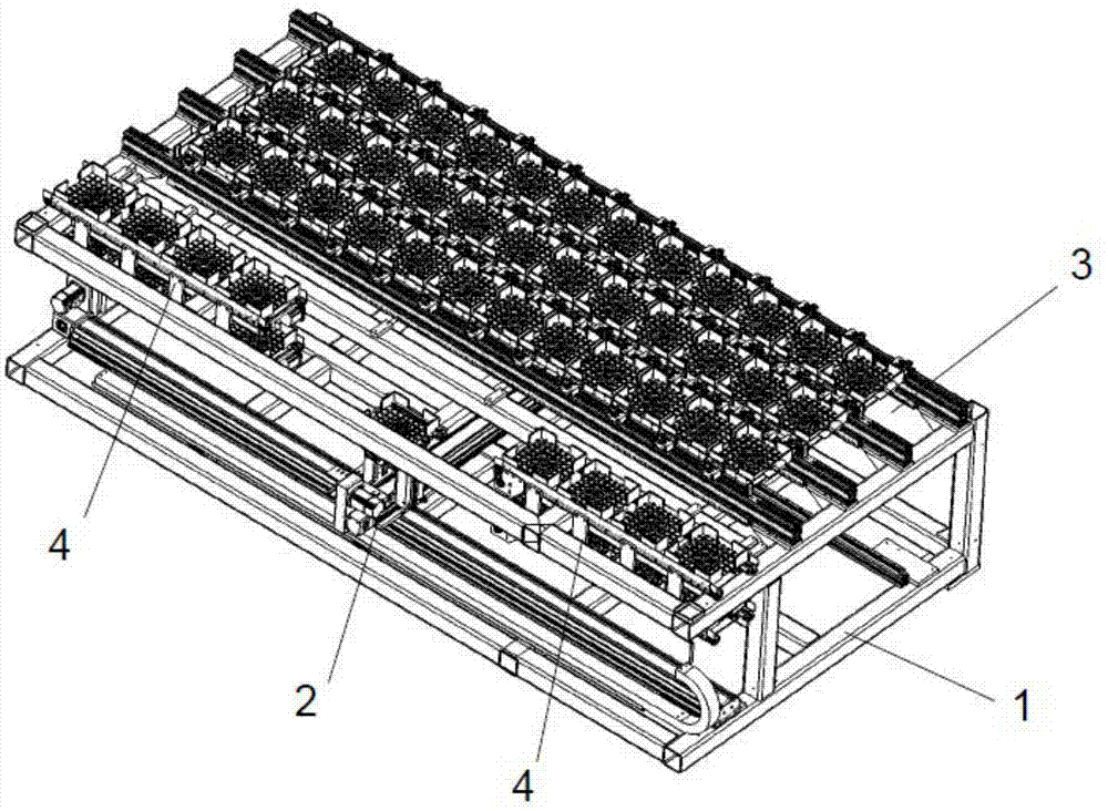 一种电池片料盒输送切换装置的制作方法