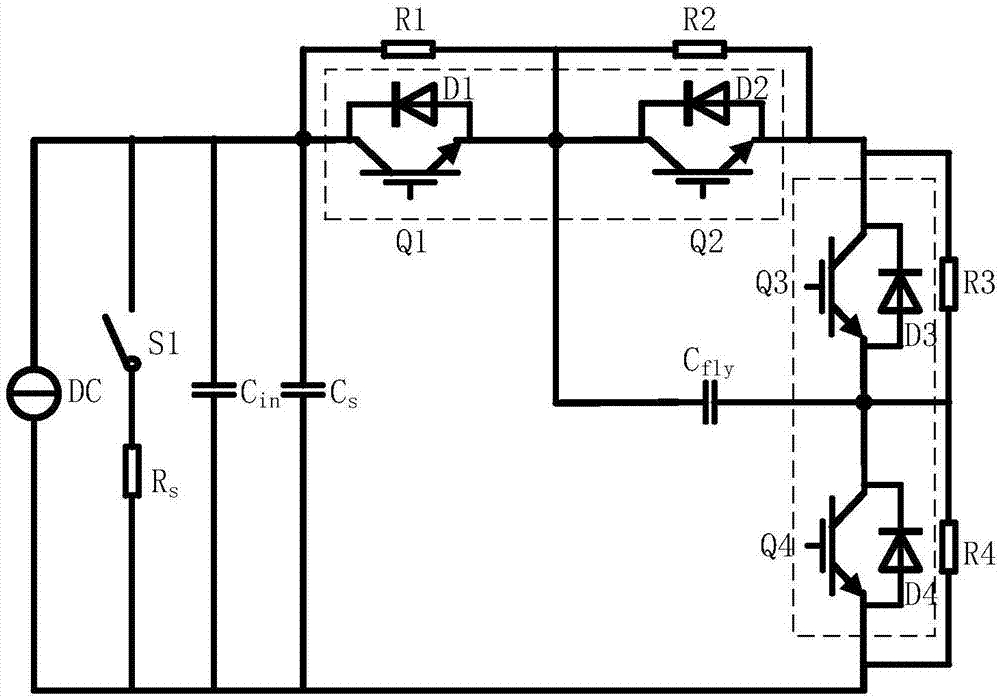 一种飞跨电容三电平DCDC功率组件的双脉冲测试电路及方法与流程
