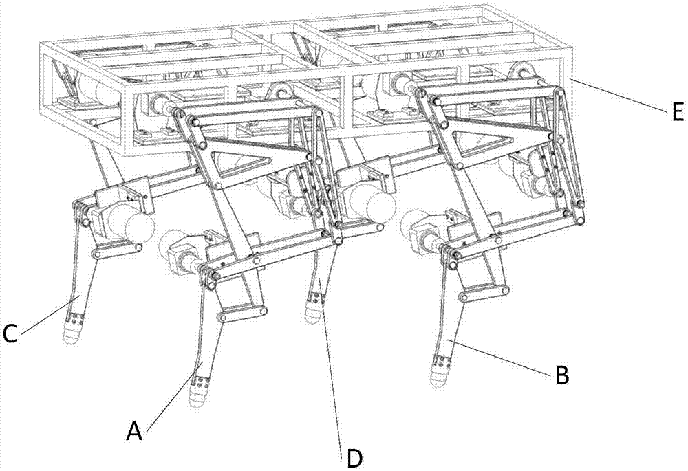 一种变拓扑腿机构四足平台的制作方法