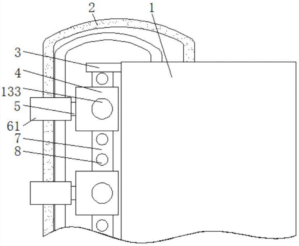 一种灌装机组用软管整理束紧装置的制作方法