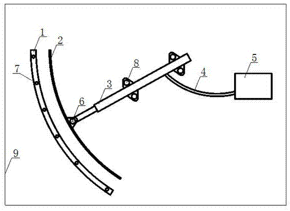 一种简易隧道仰拱钢筋弯曲装置的制作方法