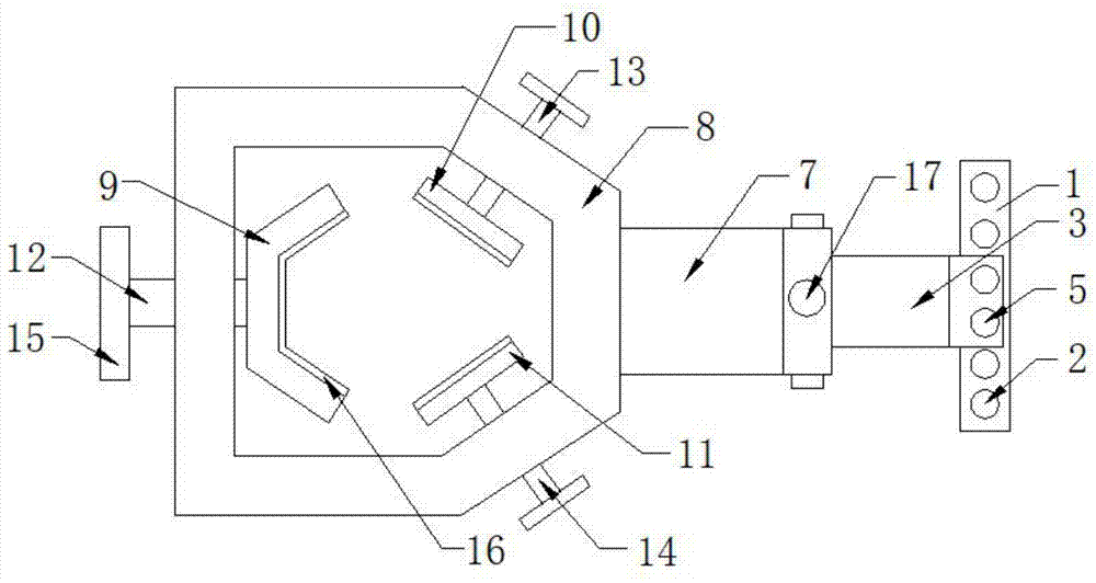 一种弹簧配件的固定支架的制作方法
