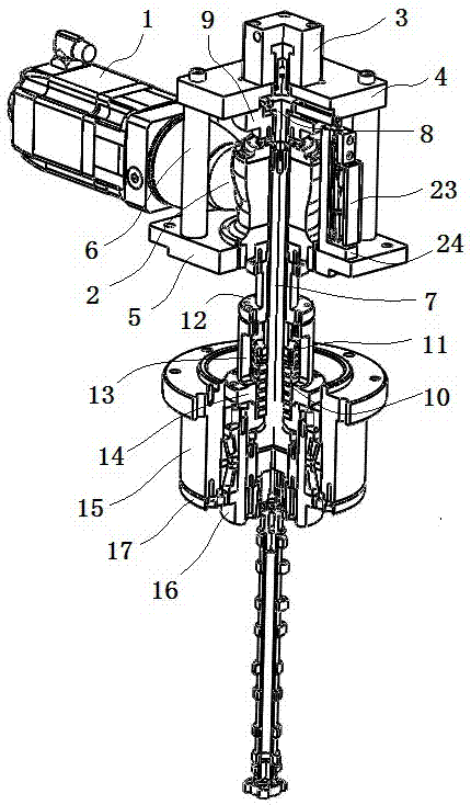 一种用于汽车凸轮轴压装机中的旋转夹紧机构的制作方法