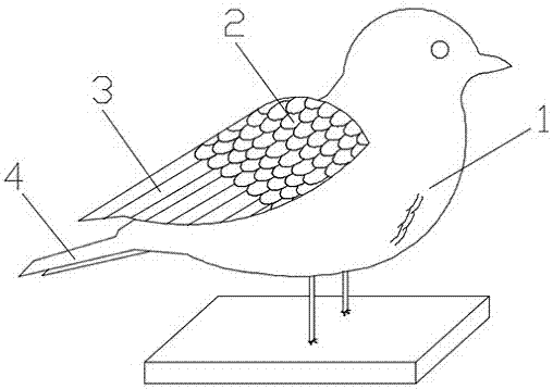 一种立体式鸽子的制作方法