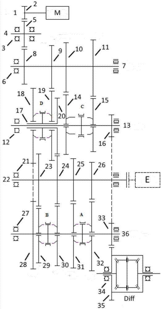 混合动力用变速器的制作方法