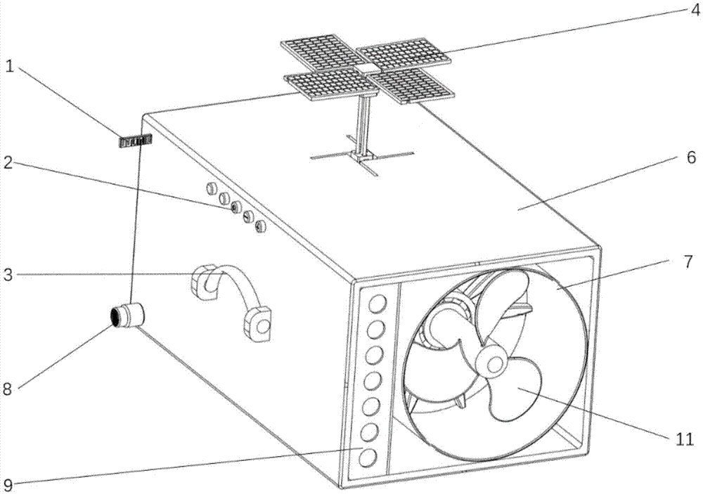 一种太阳能自供电大棚智能排风设备的制作方法