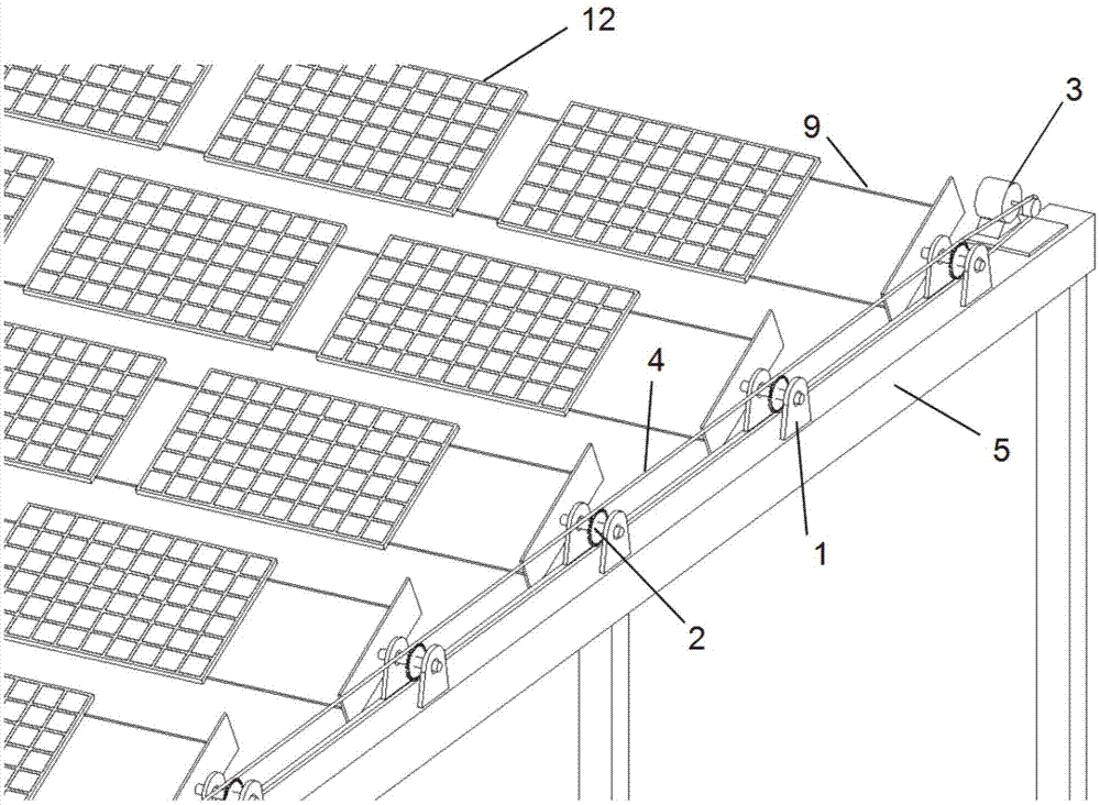 一种柔性光伏支架单轴跟踪系统的制作方法