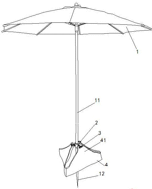 一种沙滩伞固定装置的制作方法