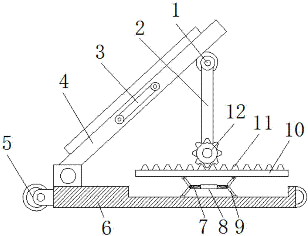 基于拉拔夹具建筑设计用便携式图板架的制作方法