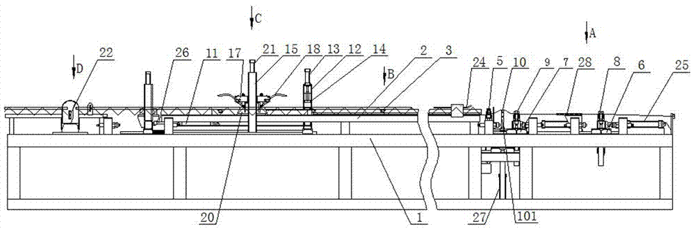 钢管桁架生产线的制作方法