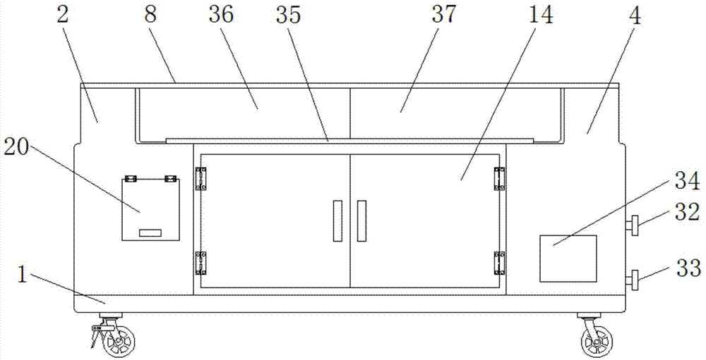 一种机器人专用的销售台的制作方法