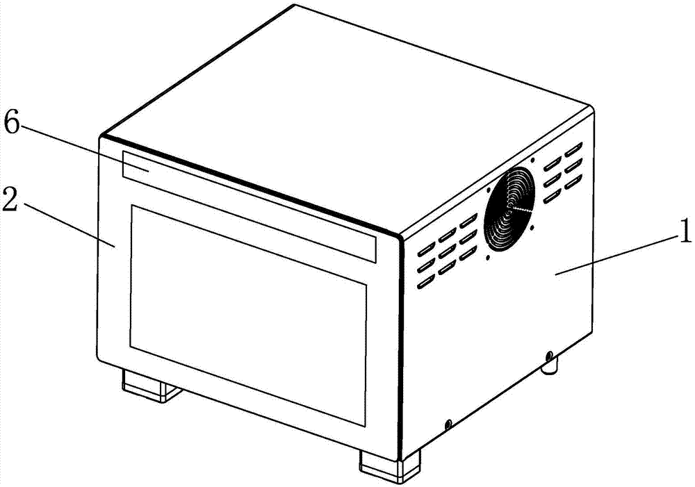 一种应用阻尼器铰接的烤箱的制作方法