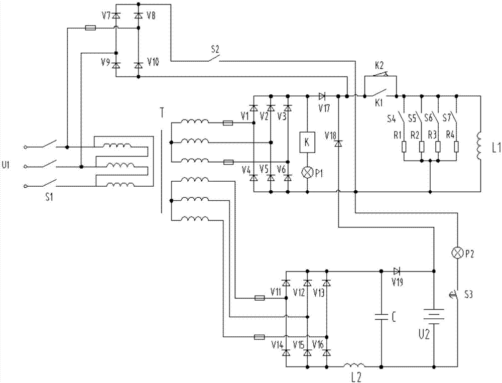 电磁铁励磁电路的制作方法