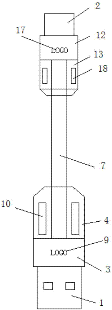 一种3D动态光照显示数据线的制作方法