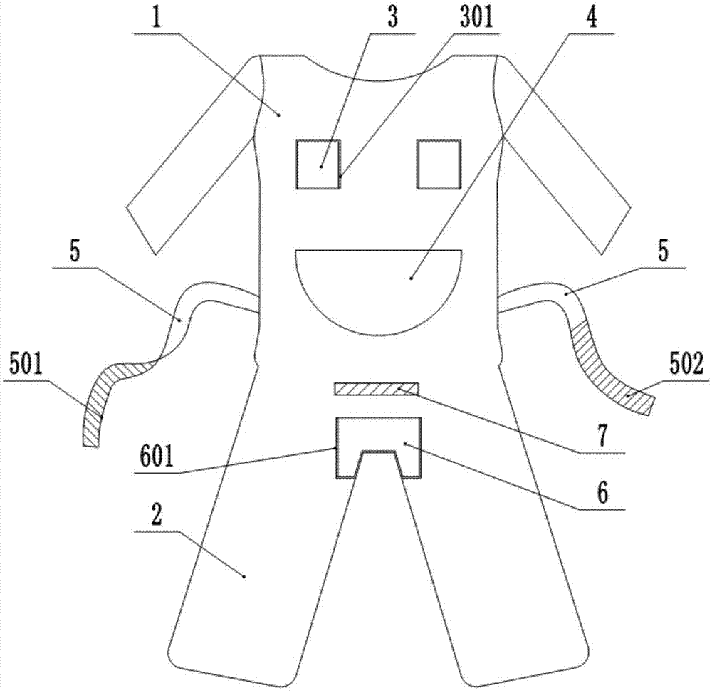 产科专用病号服的制作方法