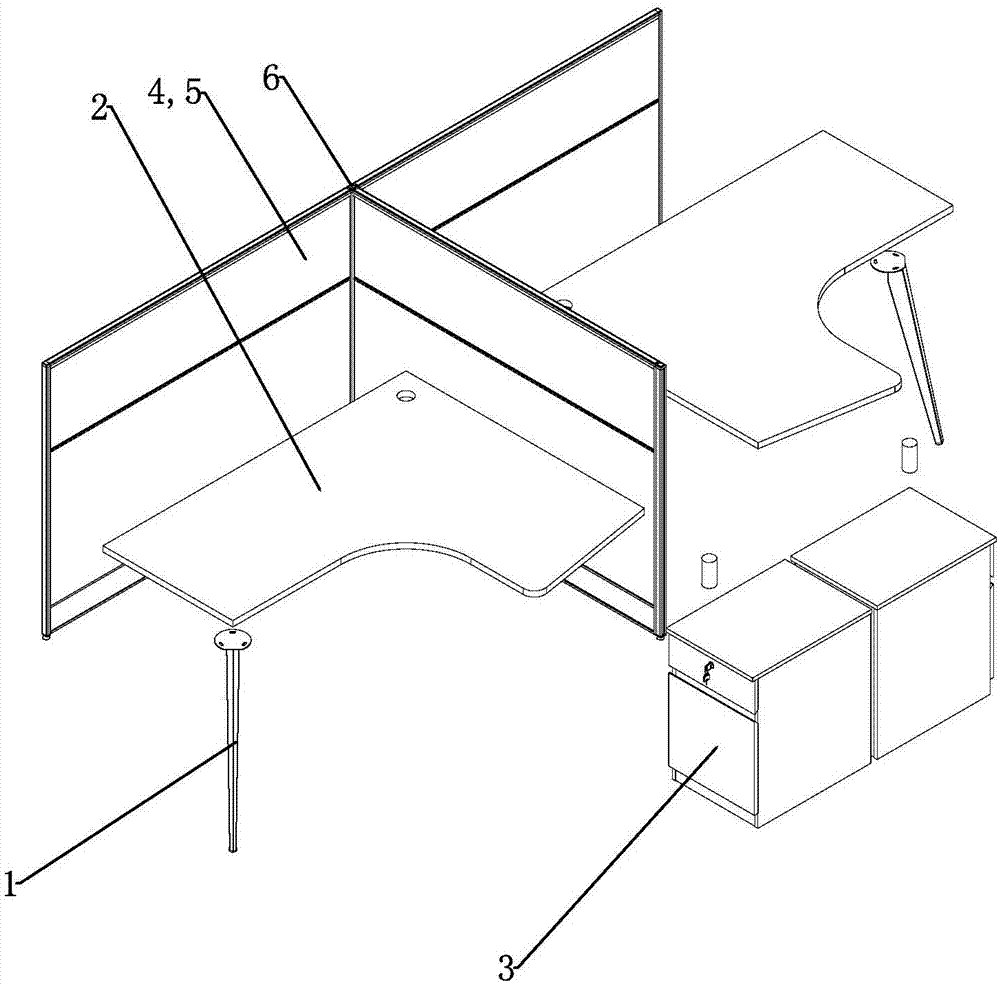 一种办公台的制作方法