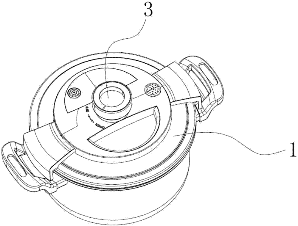 一种低压锅锅盖的开合机构的制作方法