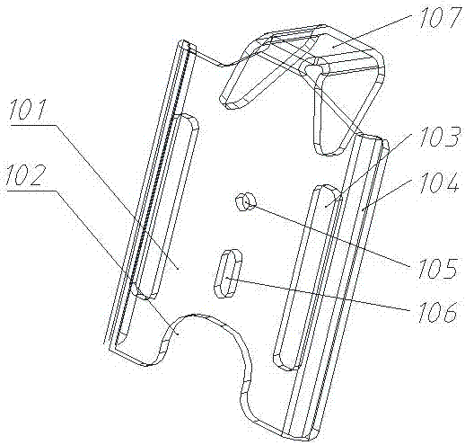 一种踏板总成上的滑动支架冲压模具的制作方法