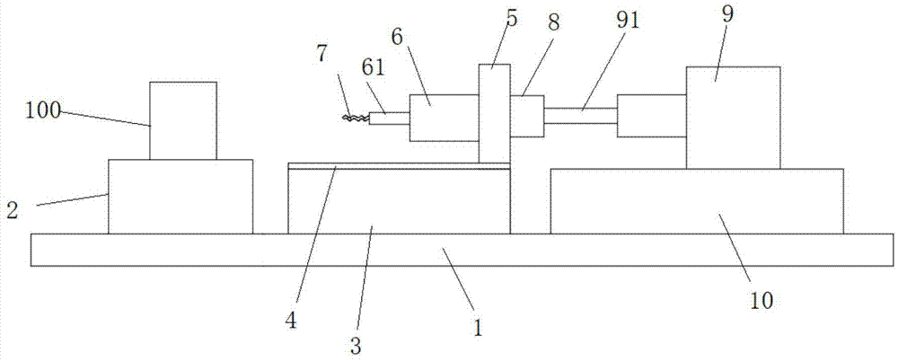 一种模具侧冲孔夹紧装置的制作方法