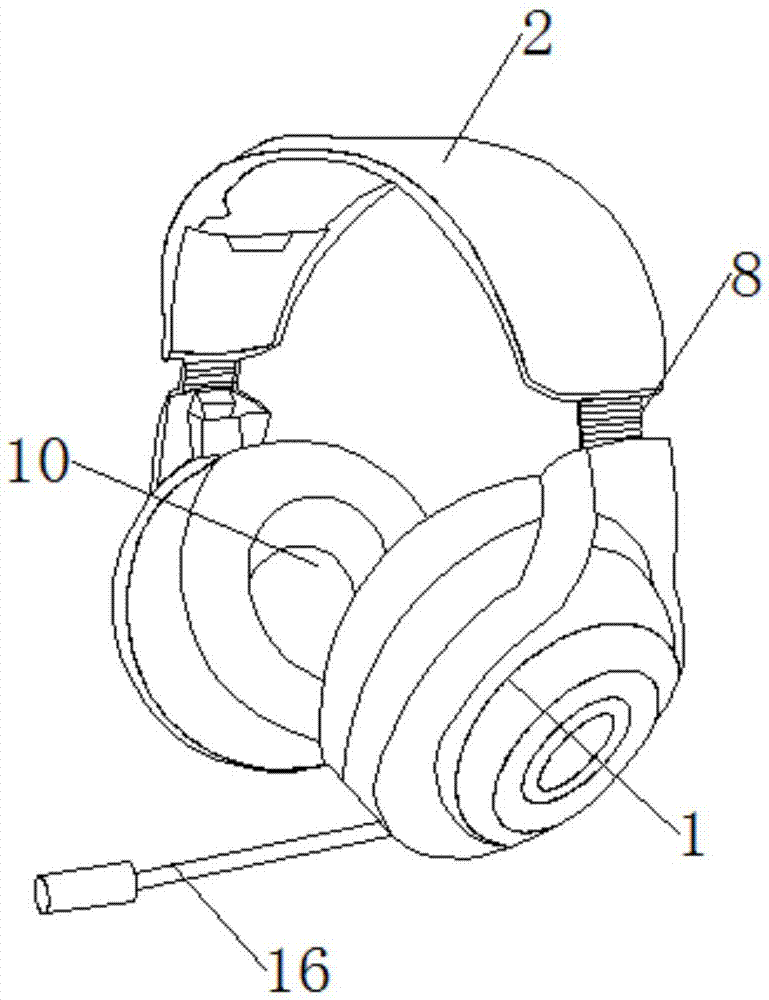 一种头戴式电竞游戏耳机的制作方法