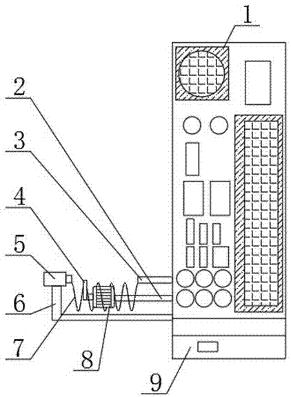 一种具有去静电功能的计算机用插孔板防尘装置的制作方法