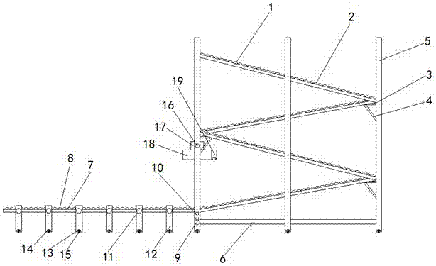 一种先进先出式流利金属货架的制作方法