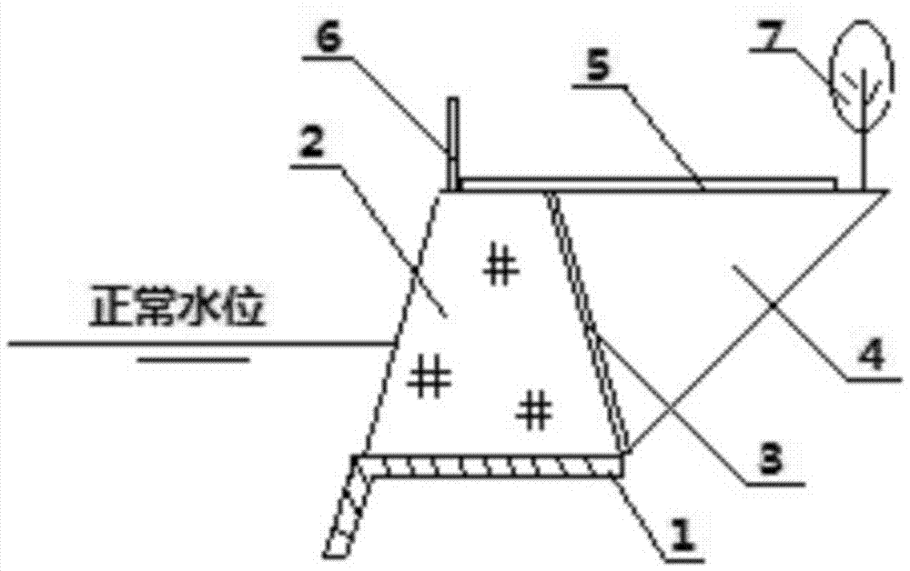 一种构建海绵城市的护岸结构的制作方法