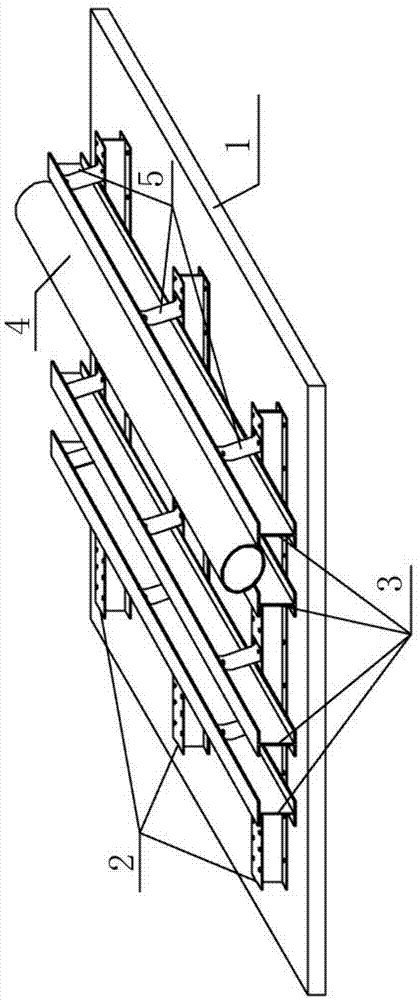 一种移动式锁口钢管桩加工支架的制作方法