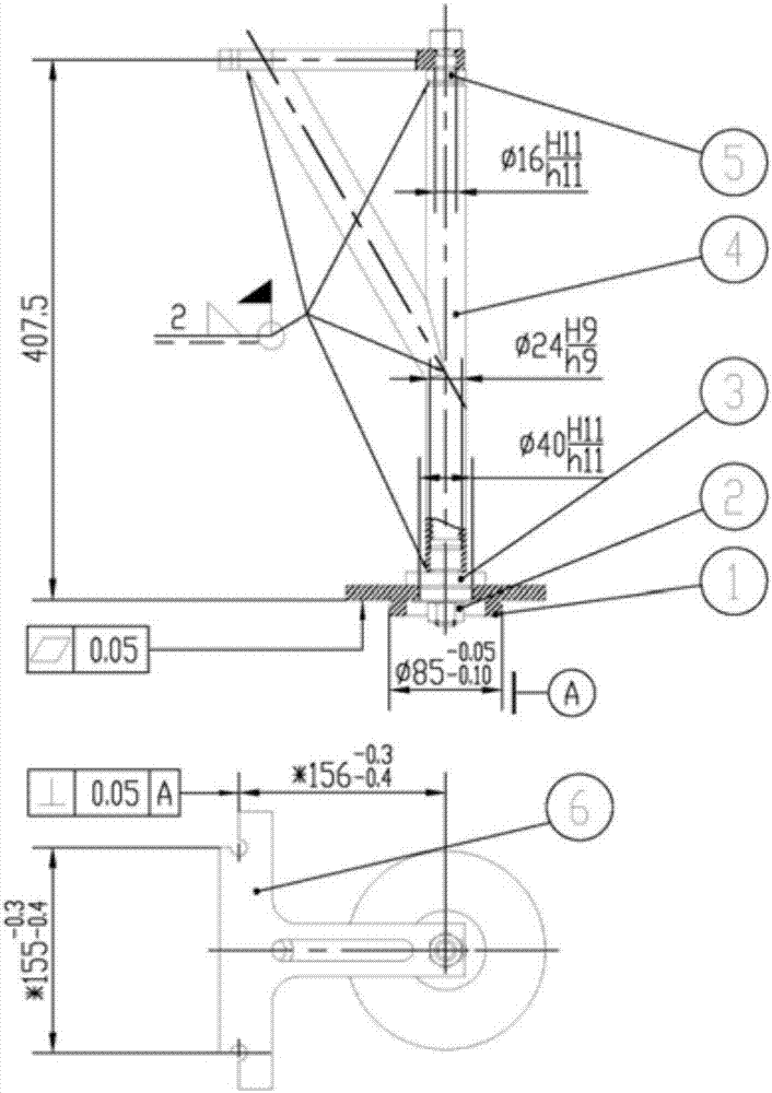 弹簧支承及拉杆座检测装置的制作方法