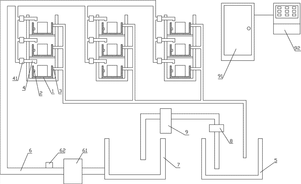 蓄电池化成槽恒温水循环系统的制作方法