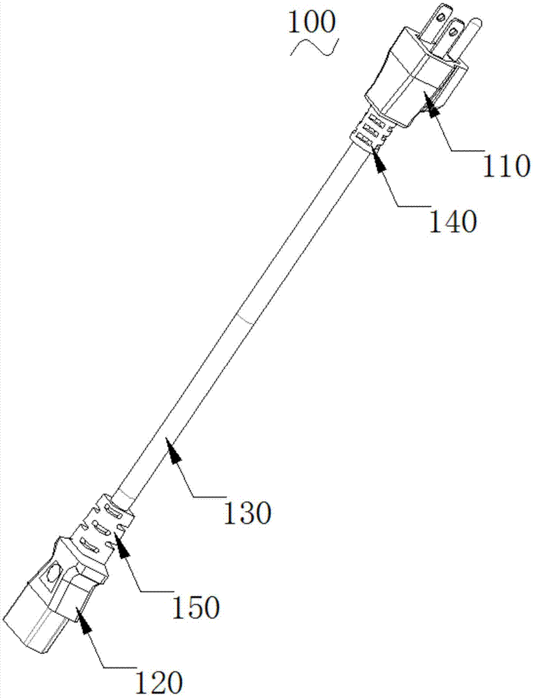 抗形变能力强的电源线的制作方法