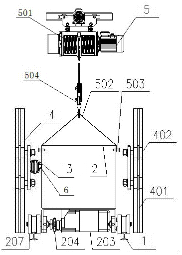 一种顶管施工用渣土垂直运送装置的制作方法