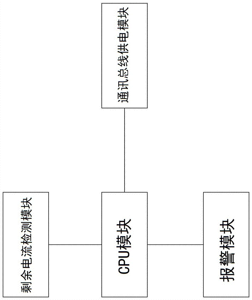 一种无极性两总线剩余电流式火灾探测器的制作方法