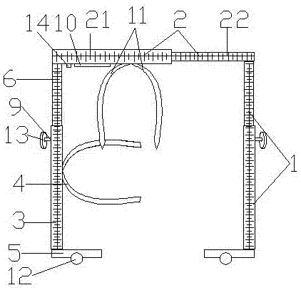 一种牦牛养殖用体尺测量装置的制作方法