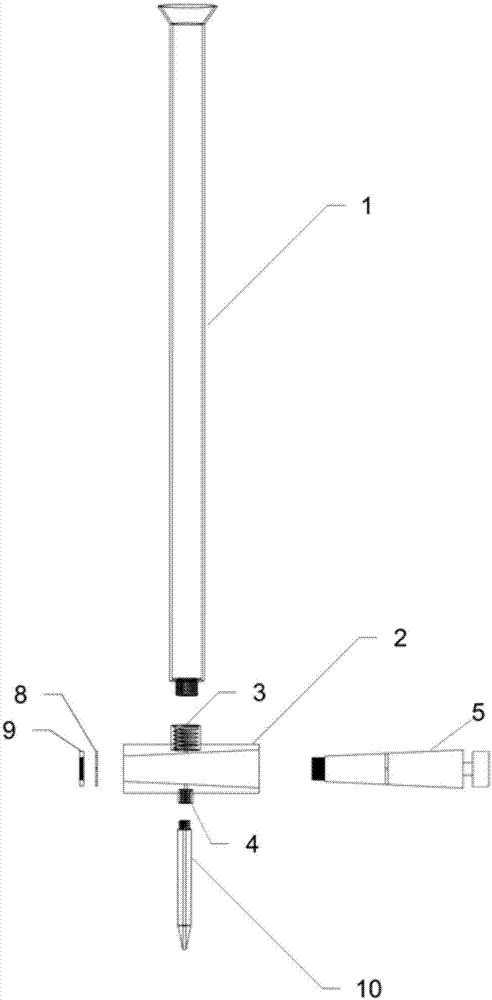 一种组合交叉双通道式滴定管的制作方法
