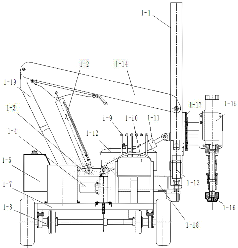 一种具有钻孔功能的公路护栏桩打拔桩机的制作方法