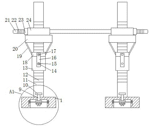 一种公路桥梁施工用模板支撑架的制作方法