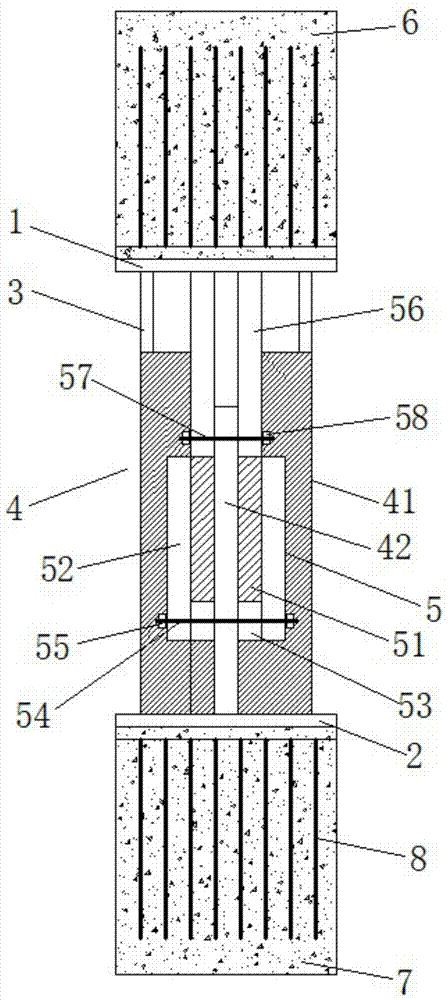 一种金属-粘滞-粘弹复合阻尼器及阻尼墙的制作方法