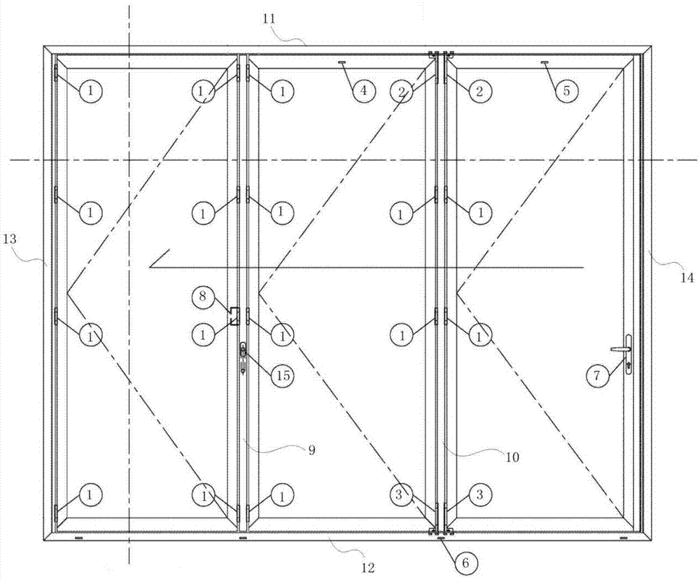 一种折叠门结构的制作方法