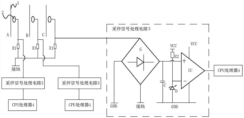 感应式高压带电开关状态指示器的制作方法