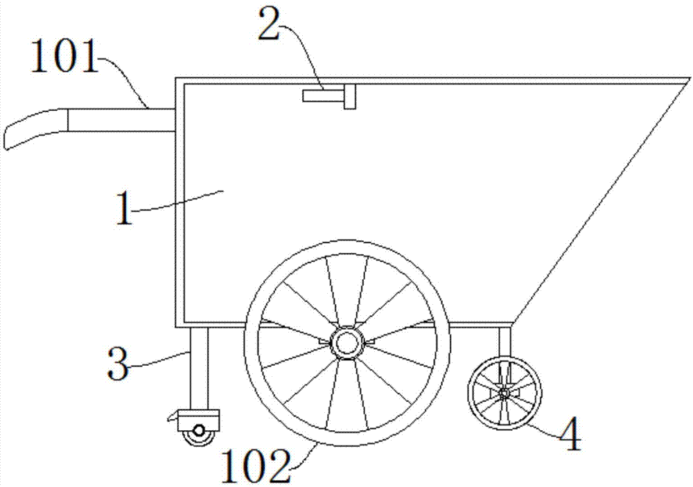 一种建筑施工用手推车结构的制作方法