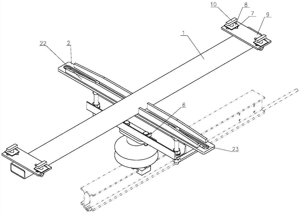 一种双槽道安装式垂直悬吊装置的制作方法