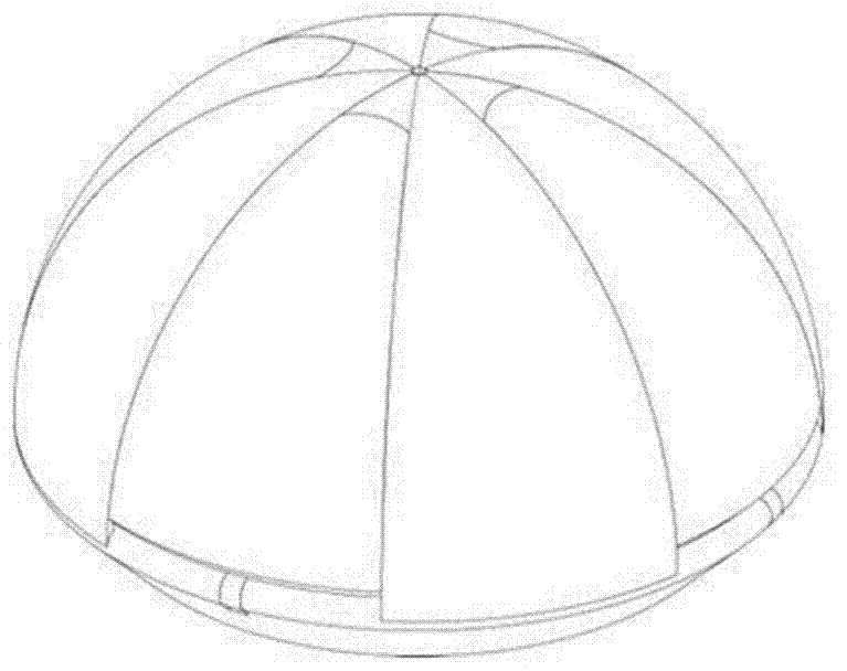 一种半球形可折叠四旋翼飞行器结构的制作方法