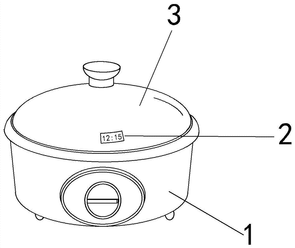 可显示时间的电饭锅的制作方法