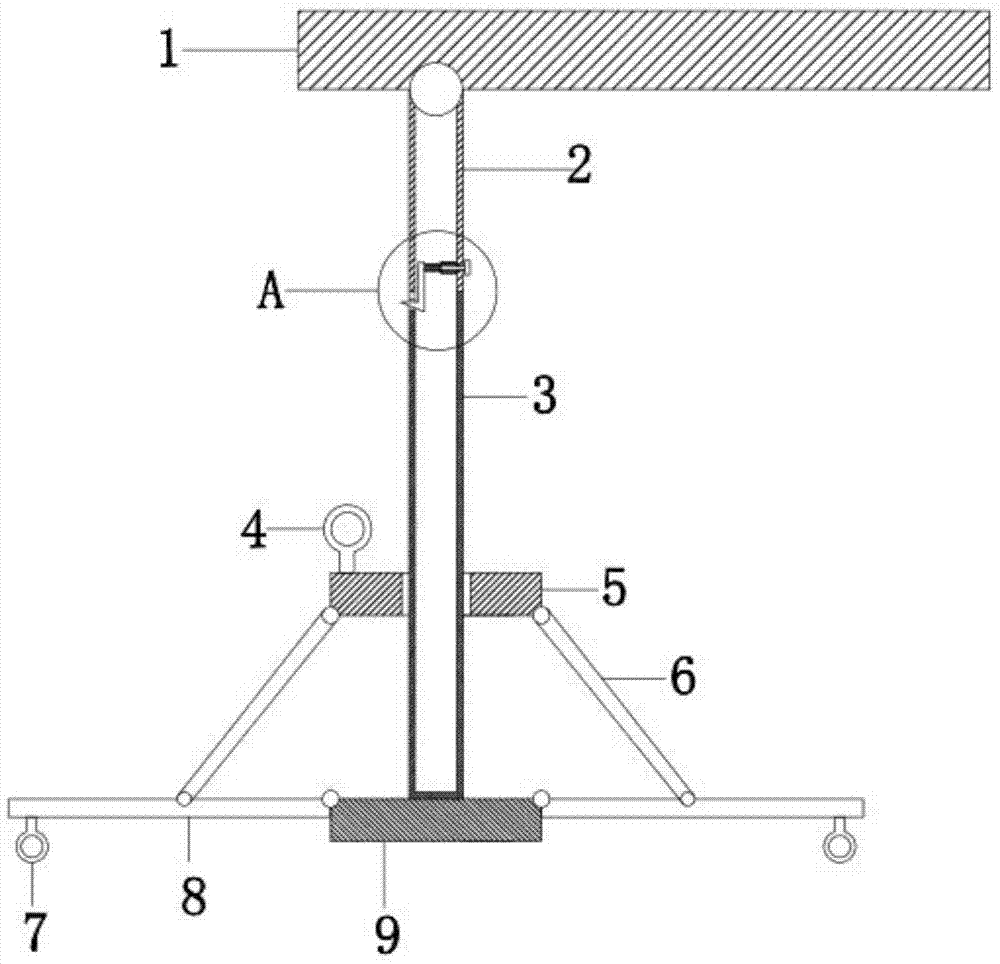一种折叠式的房建用阳台晾衣架的制作方法