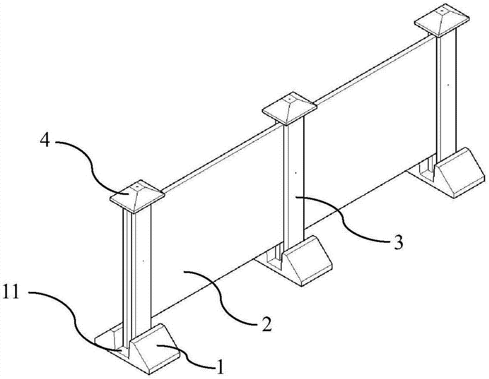 一种装配承插式围墙的制作方法