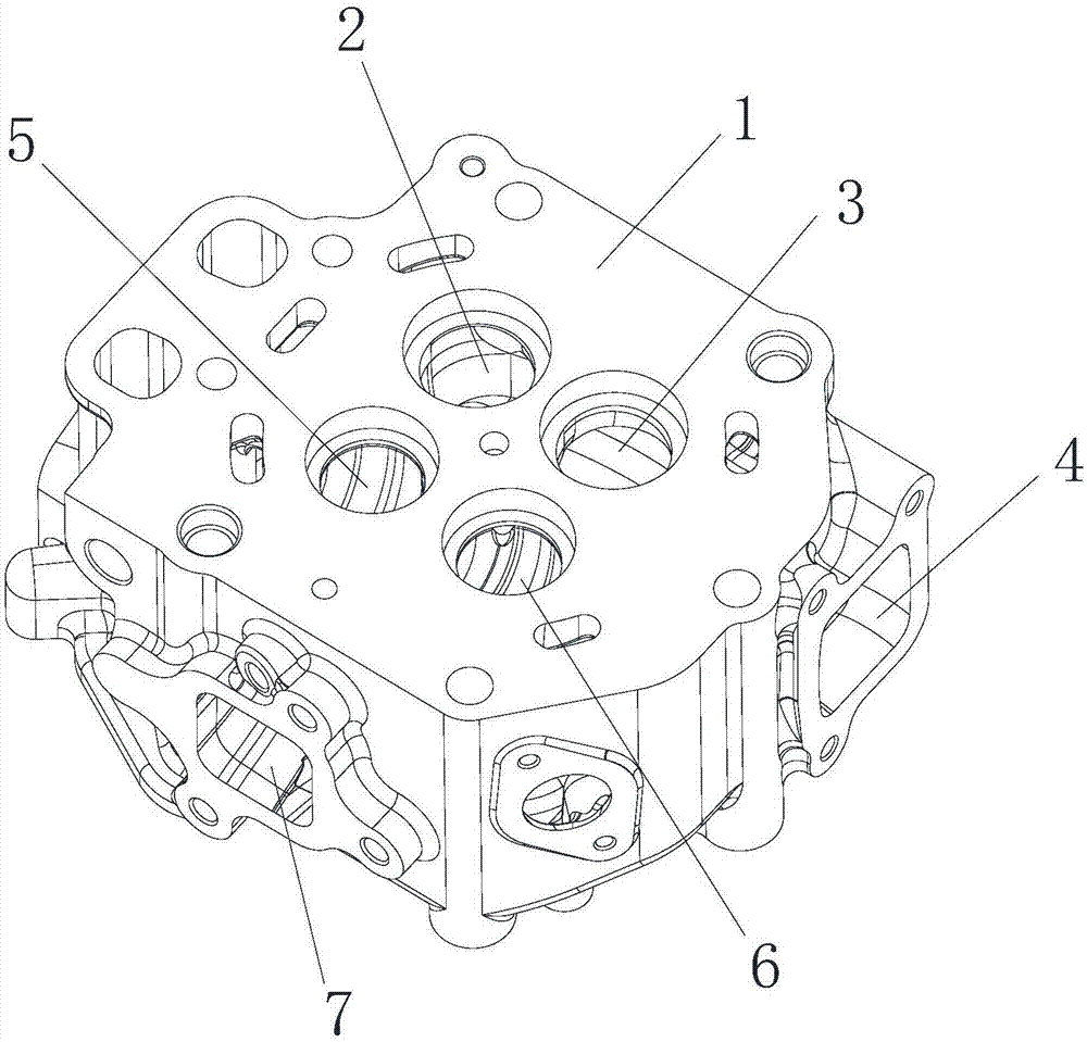 四气门柴油机气缸盖的制作方法