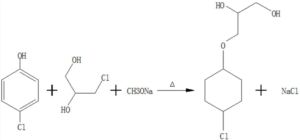 一种采用微通道连续流反应器制备氯苯甘醚的方法与流程