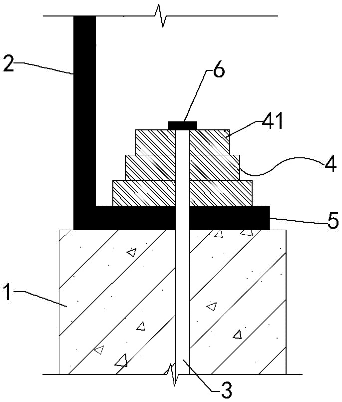 预应力组合风电塔架中钢塔与混凝土塔筒连接节点的制作方法