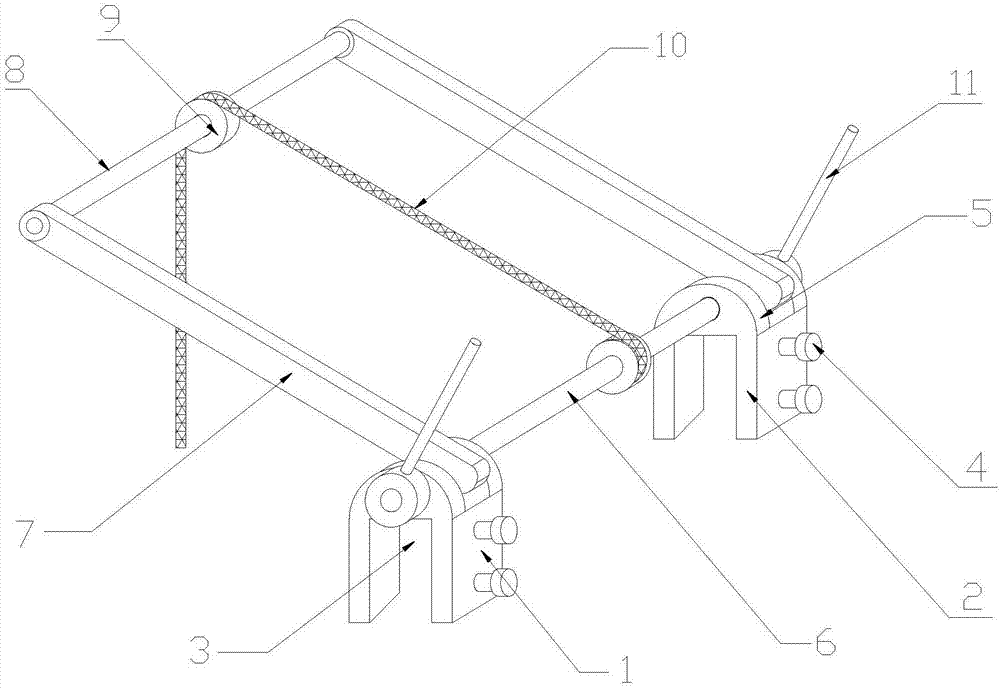 一种家装用的建筑材料吊装架结构的制作方法